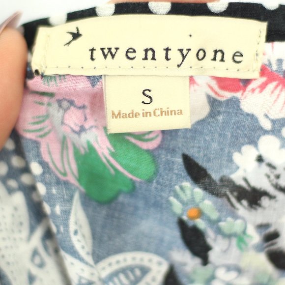 🔥 Twenty One Edgy Floral Rocker Chic Short Dress - Picture 9 of 10